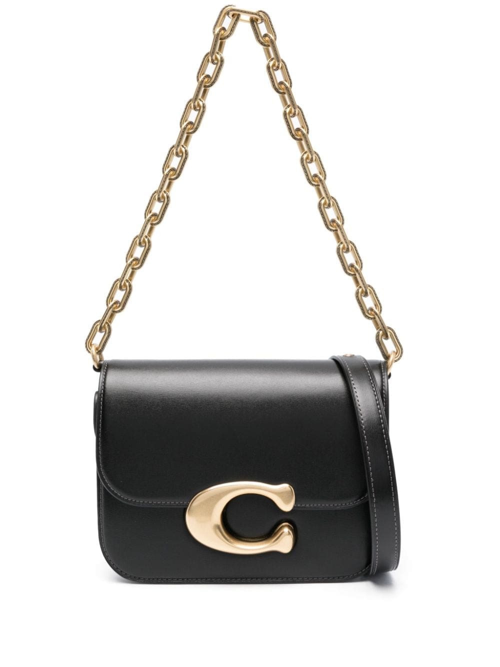 Coach Idol logo-plaque leather shoulder bag