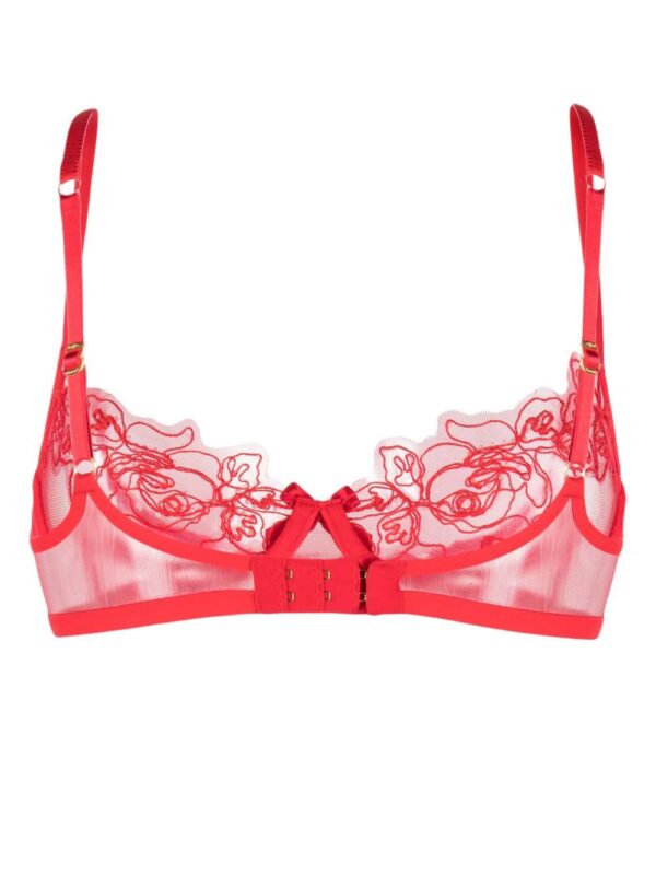Agent Provocateur  Lindie floral-embroidered underwire bra - Image 2