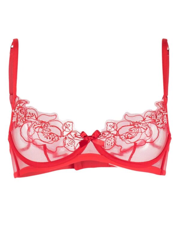 Agent Provocateur  Lindie floral-embroidered underwire bra
