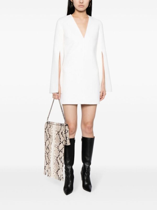 Michael Kors Collection Ali fringed python-embossed clutch bag - Image 2