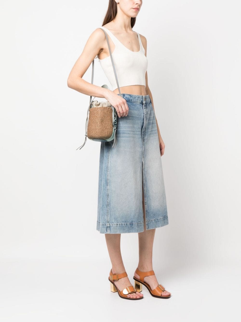 Chloé small Woody bucket bag - Image 2