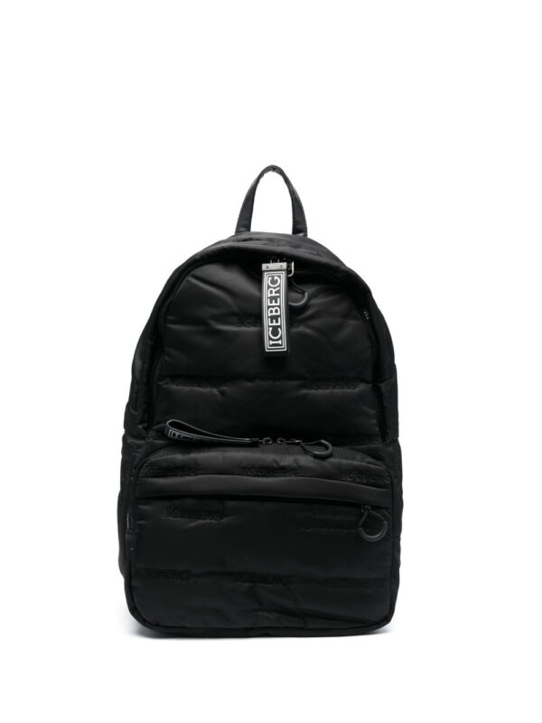 Iceberg logo-embroidered tonal-design backpack