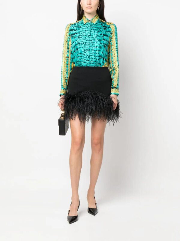 Versace  Barocco-print silk shirt - Image 2