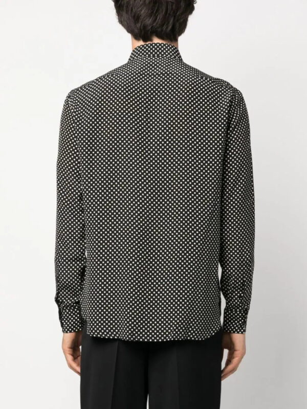 Saint Laurent  polka-dot print silk shirt - Image 4