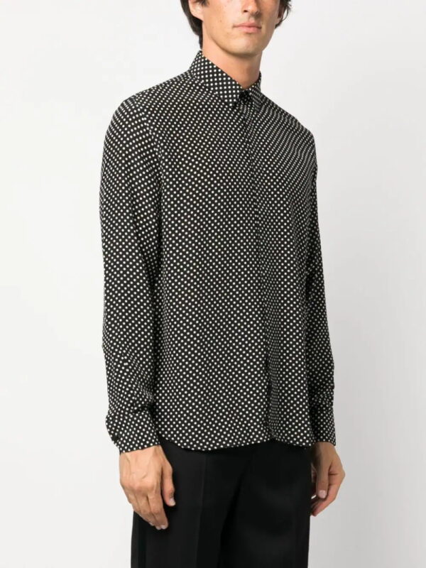 Saint Laurent  polka-dot print silk shirt - Image 3
