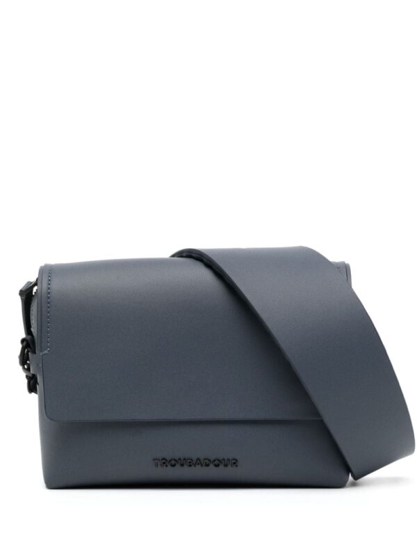 Troubadour Ki logo-lettering leather crossbody bag