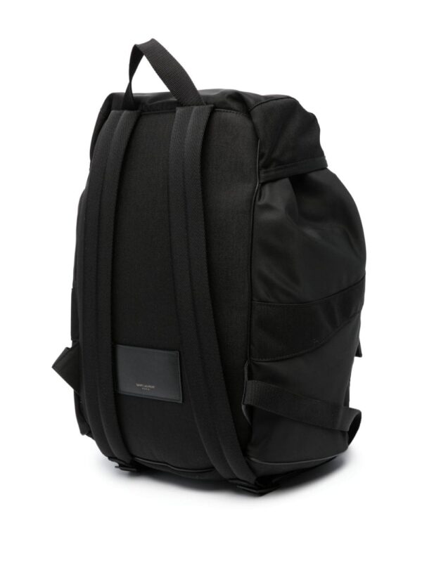 Saint Laurent logo-embroidered padded backpack - Image 4