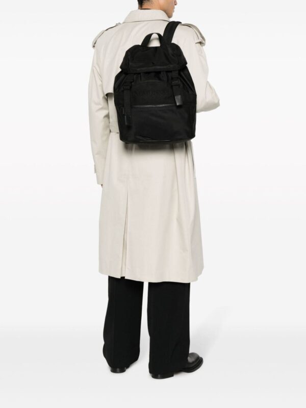 Saint Laurent logo-embroidered padded backpack - Image 5