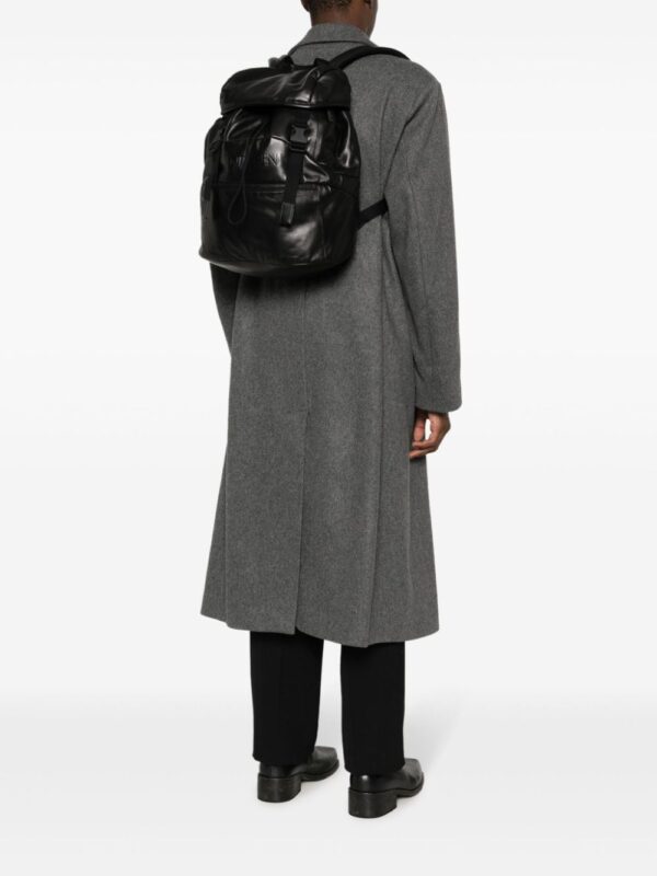 Saint Laurent logo-print leather backpack - Image 2