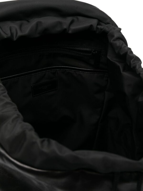 Saint Laurent logo-print leather backpack - Image 5