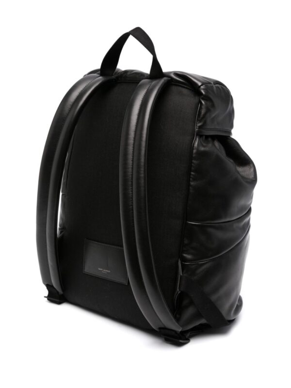 Saint Laurent logo-print leather backpack - Image 3