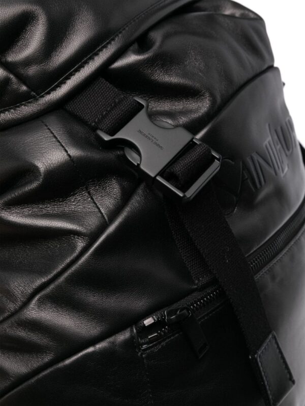 Saint Laurent logo-print leather backpack - Image 4