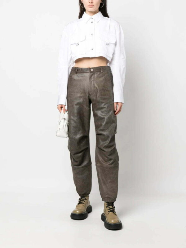 Off-White  Co Cargo cropped cotton shirt - Image 2