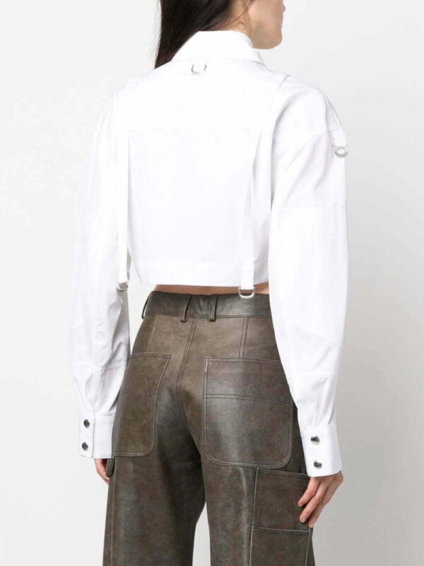 Off-White  Co Cargo cropped cotton shirt - Image 4