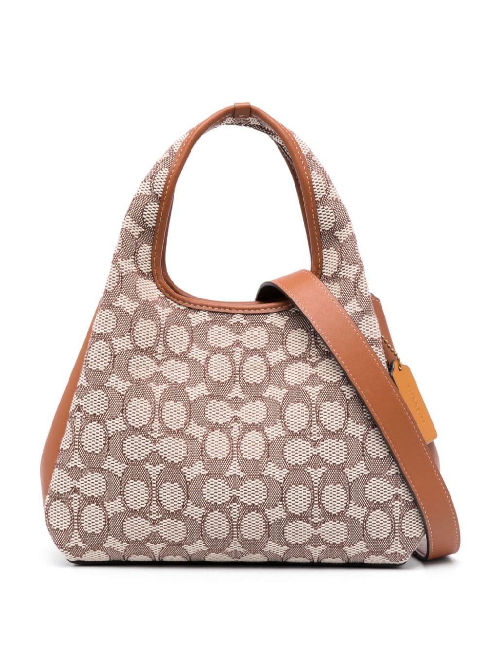 Coach Hadley monogram-jacquard leather bag