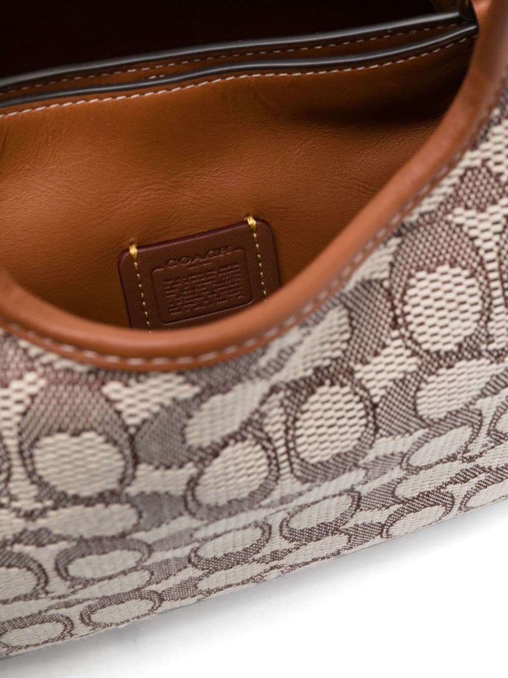 Coach Hadley monogram-jacquard leather bag - Image 5