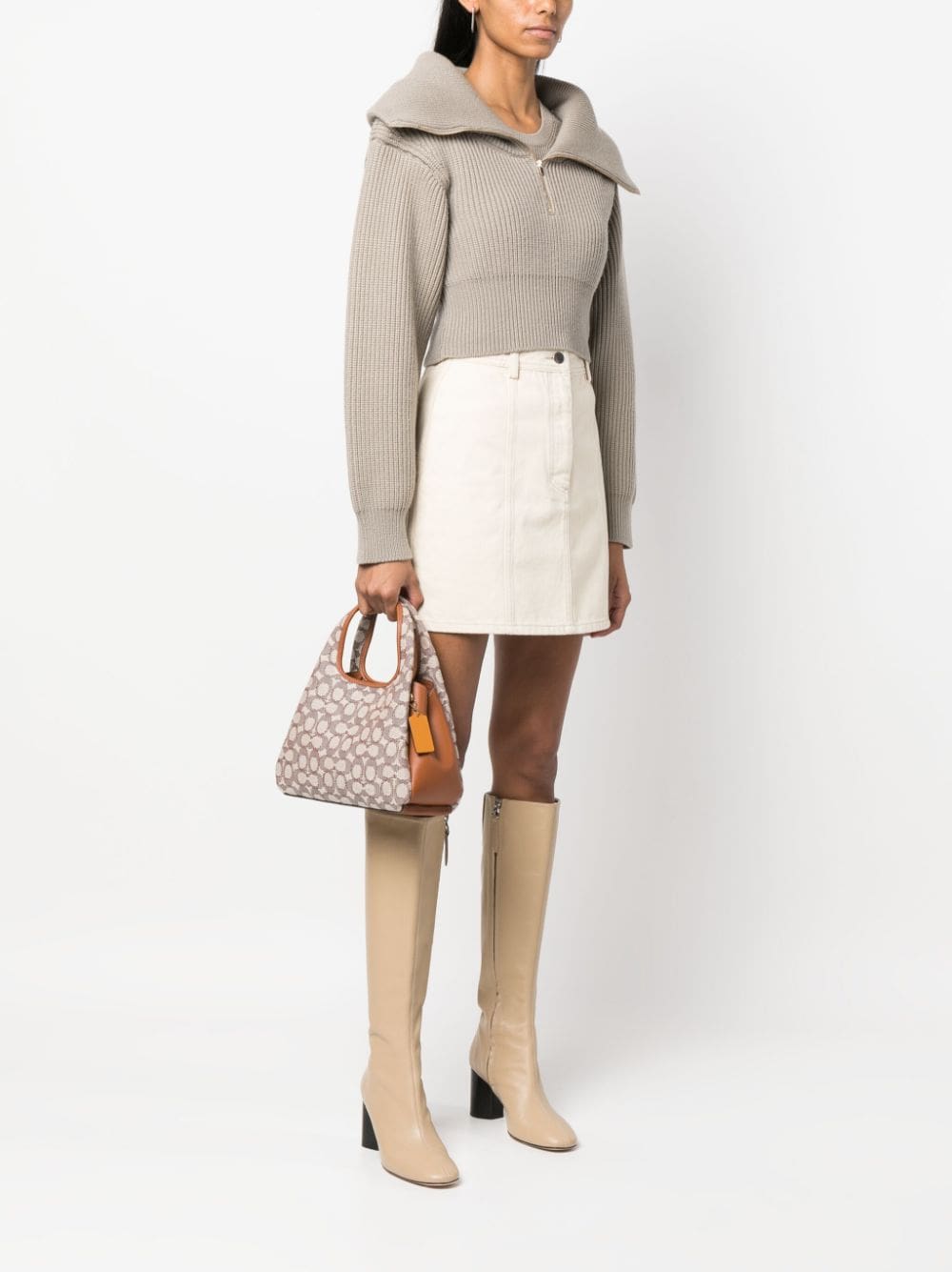 Coach Hadley monogram-jacquard leather bag - Image 2