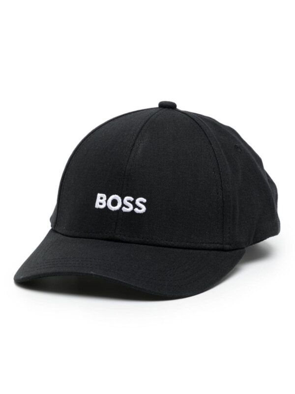 BOSS logo-embroidered cotton cap
