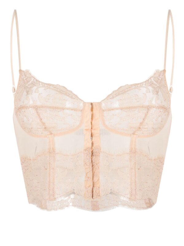 Dolce & Gabbana  floral-lace bustier bra