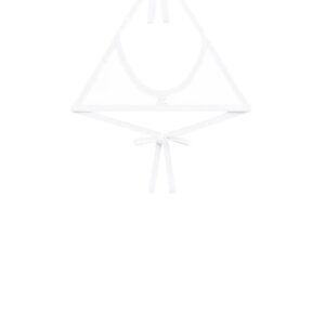 Courrèges Buckle contrasting-trim bra