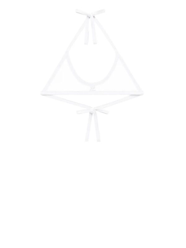 Courrèges  Buckle contrasting-trim bra