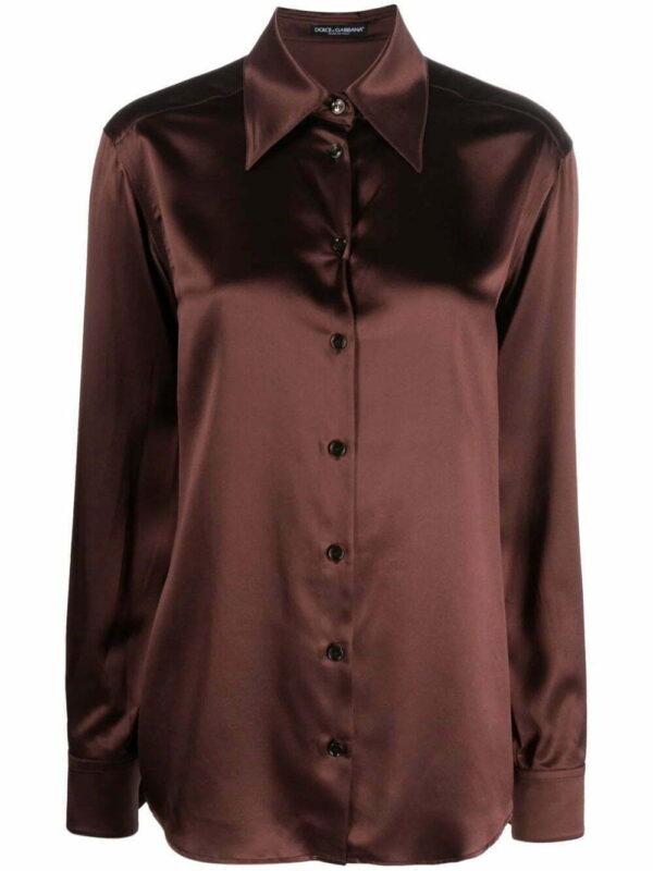 Dolce & Gabbana  satin-finish silk shirt
