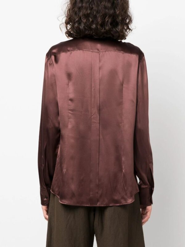 Dolce & Gabbana  satin-finish silk shirt - Image 4