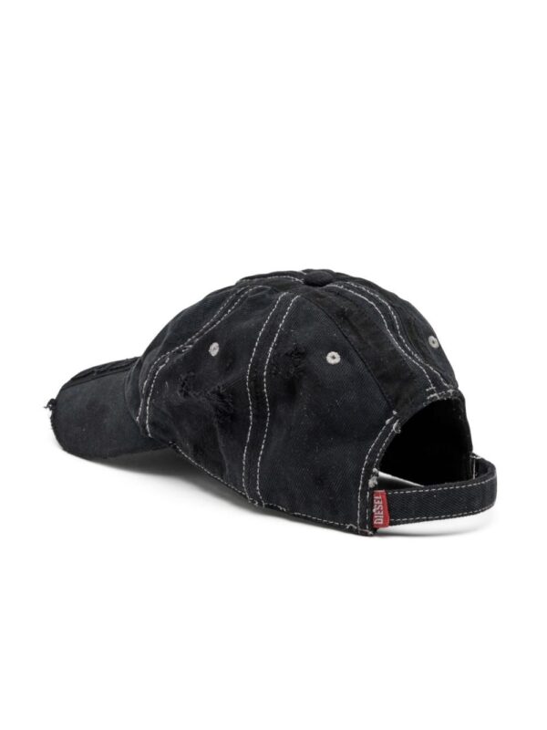 Diesel C-Geir distressed-effect denim cap - Image 2