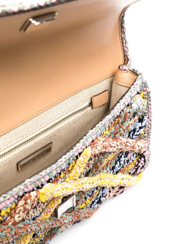 Tory Burch Fleming Mélange raffia shoulder bag - Image 5