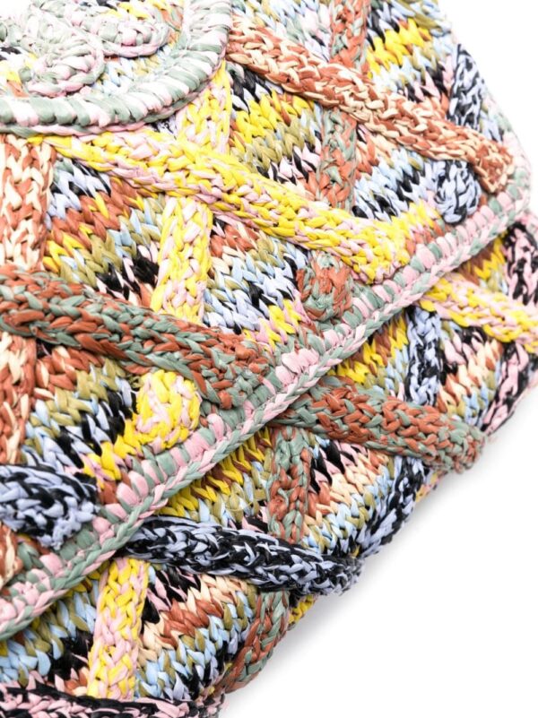 Tory Burch Fleming Mélange raffia shoulder bag - Image 4