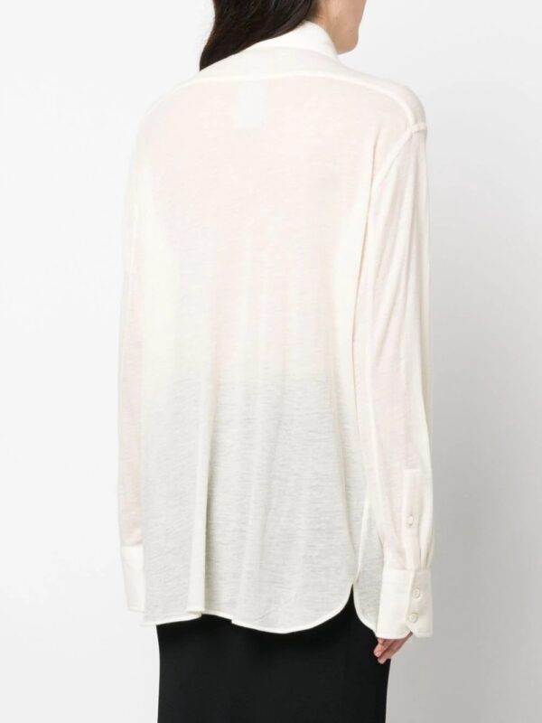 TOM FORD  semi-sheer cashmere shirt - Image 4