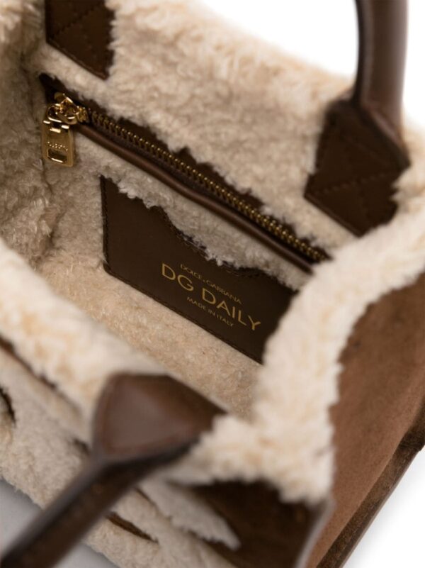 Dolce & Gabbana mini DG Daily suede tote bag - Image 5