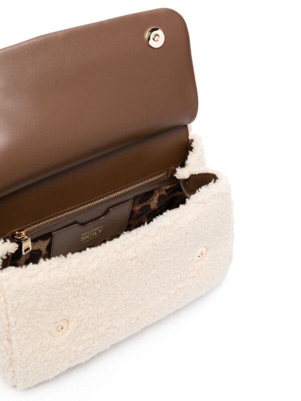 Dolce & Gabbana medium Sicily shearling tote bag - Image 5