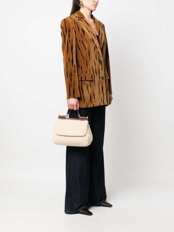 Dolce & Gabbana medium Sicily shearling tote bag - Image 2