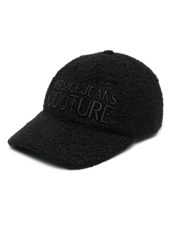 Versace Jeans Couture logo-embroidered faux-shearling cap