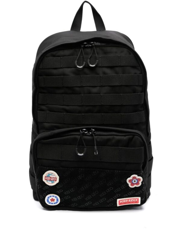 Kenzo Jungle patch-detail zip-up backpack