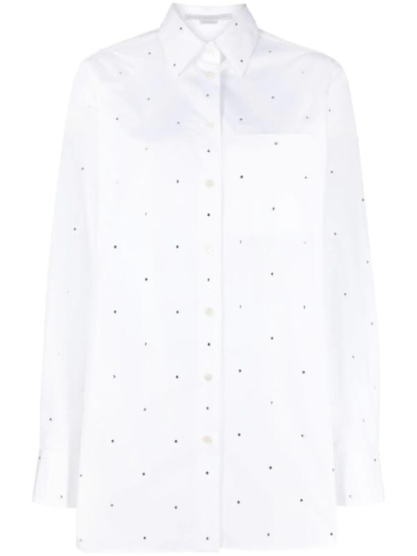 Stella McCartney  stud-embellished cotton shirt