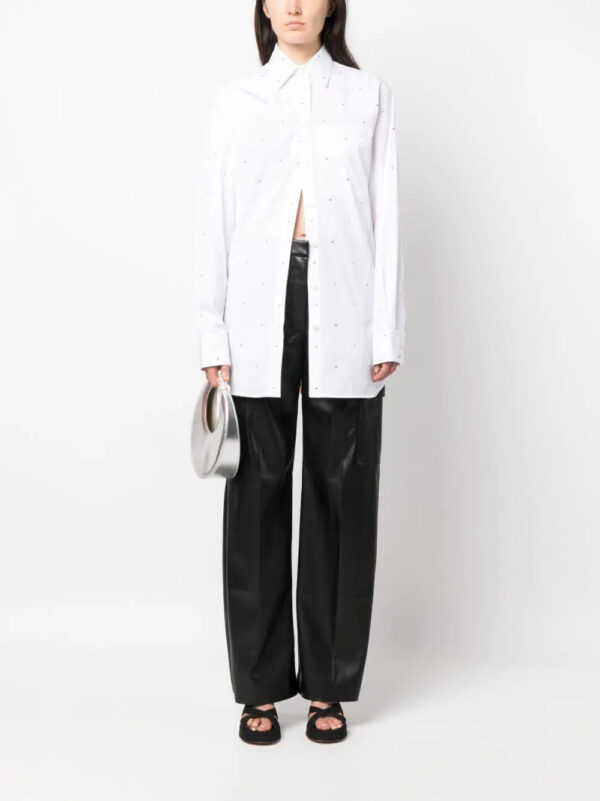 Stella McCartney  stud-embellished cotton shirt - Image 2