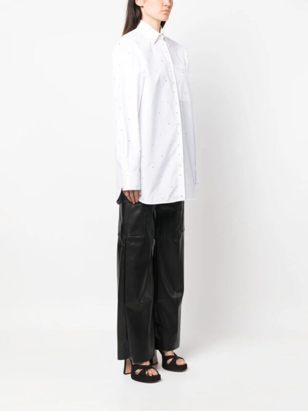 Stella McCartney  stud-embellished cotton shirt - Image 3