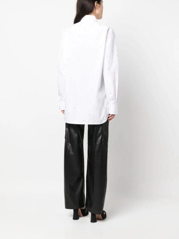 Stella McCartney  stud-embellished cotton shirt - Image 4