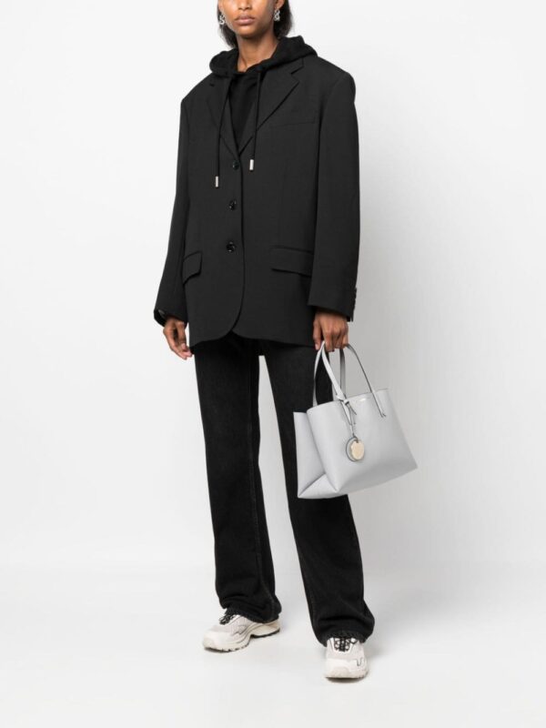 Emporio Armani logo-stamp grained tote bag - Image 2