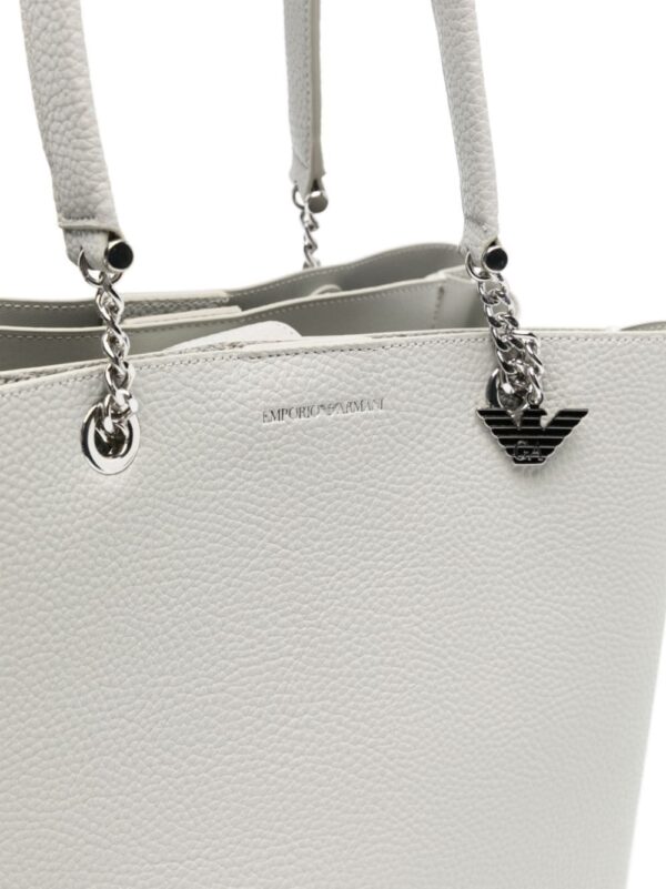 Emporio Armani Palmellato logo-charm tote bag - Image 4