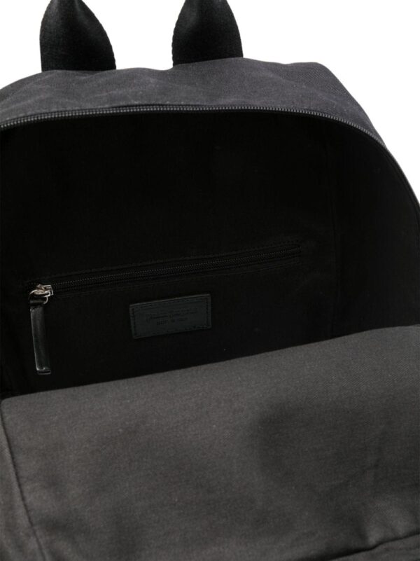 Palm Angels logo-embroidered striped backpack - Image 2