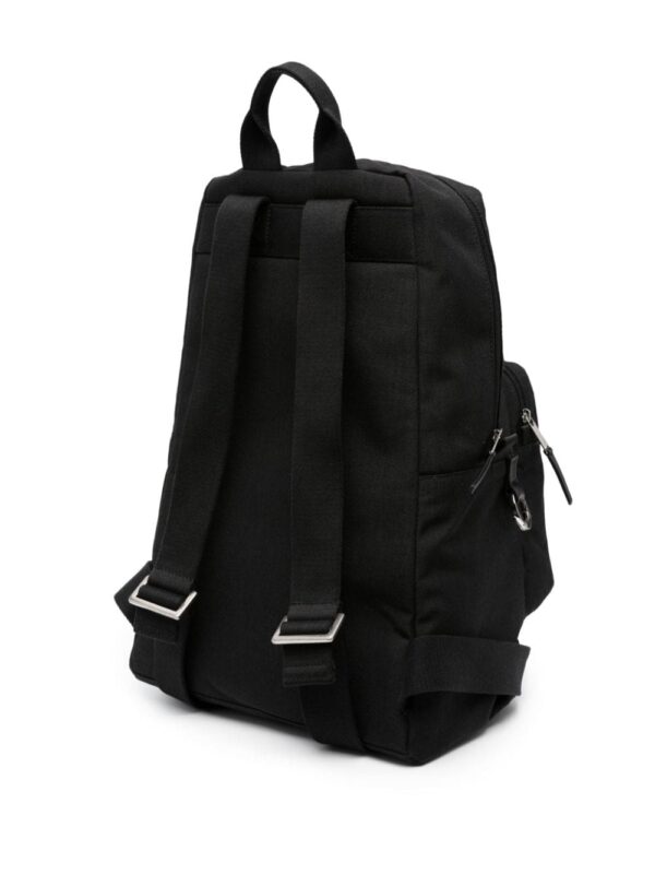 Palm Angels logo-embroidered striped backpack - Image 4