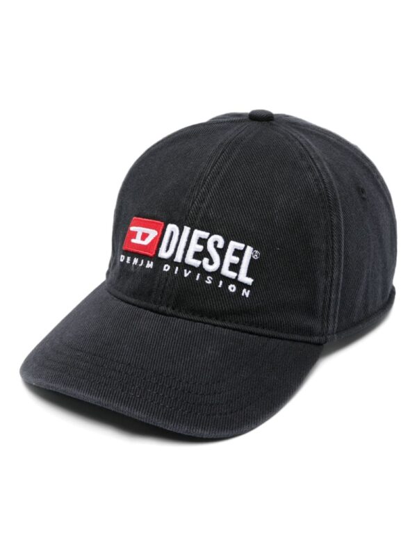 Diesel logo-embroidered cotton cap