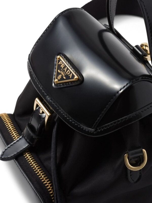 Prada Re-Nylon brushed leather backpack - Image 5