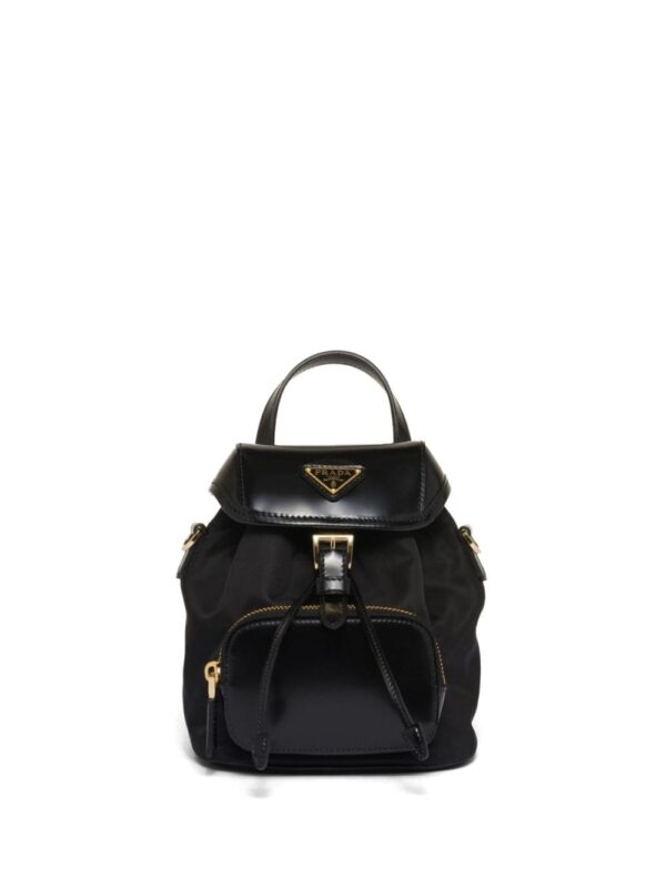 Prada Re-Nylon brushed leather backpack