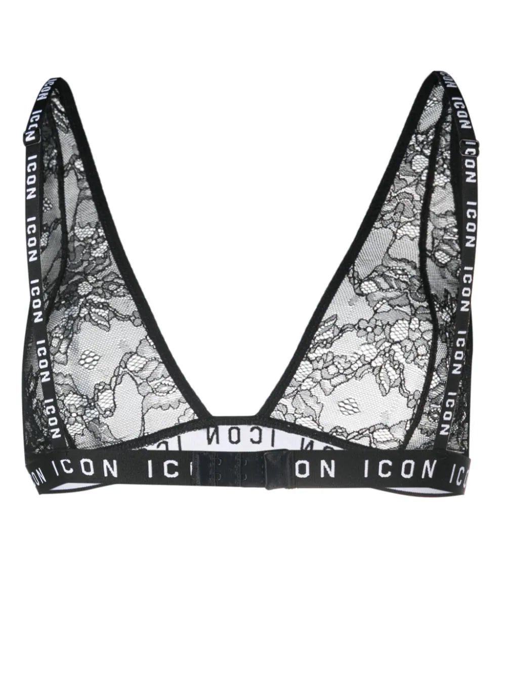 DSQUARED2 Icon lace triangle bra - Image 2
