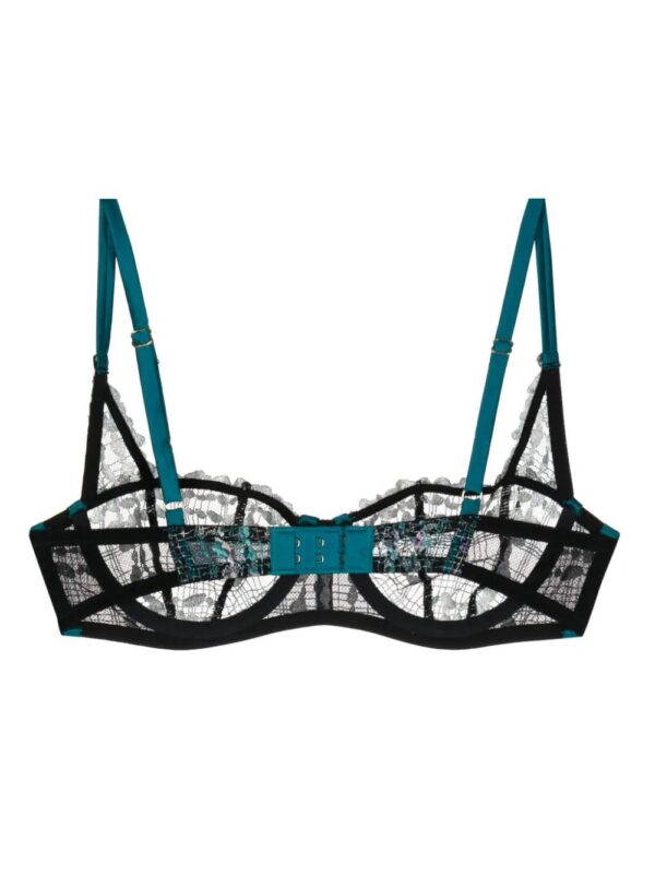 Fleur Du Mal  tweed-detail moulded cup bra - Image 2