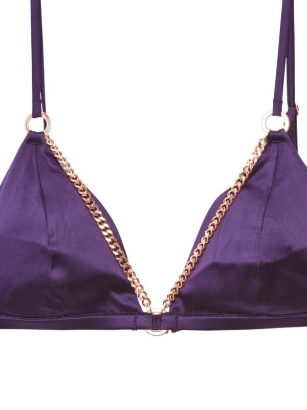 Fleur Du Mal  Chain Luxe triangle bra - Image 2